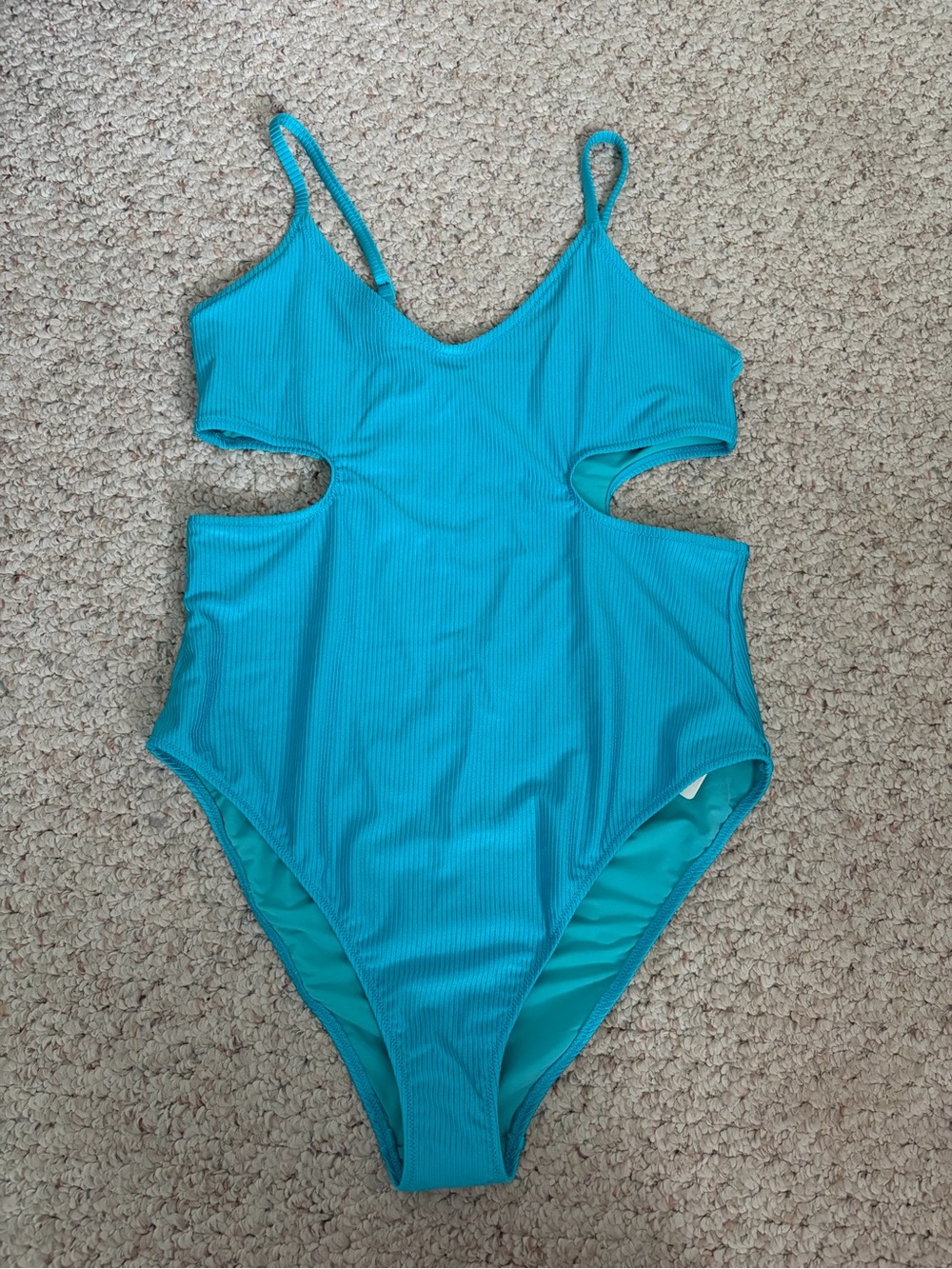 Aerie NWT Turquoise Cutout One-Piece Swimsuit